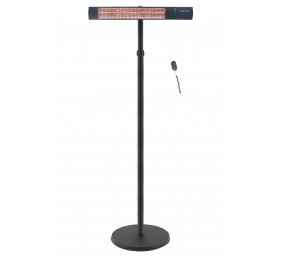 TunaBone Electric Standing Patio Heater, Single carbon golden tube | TB2580ST-01 | Patio heater | Black