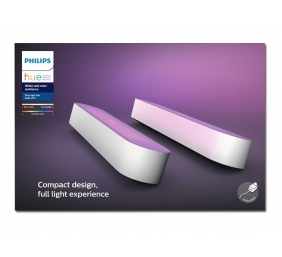 Philips Hue Play WCA Lightbar Base, Twin pack, White|42 W|2000-6500 Hue White Colour Ambiance