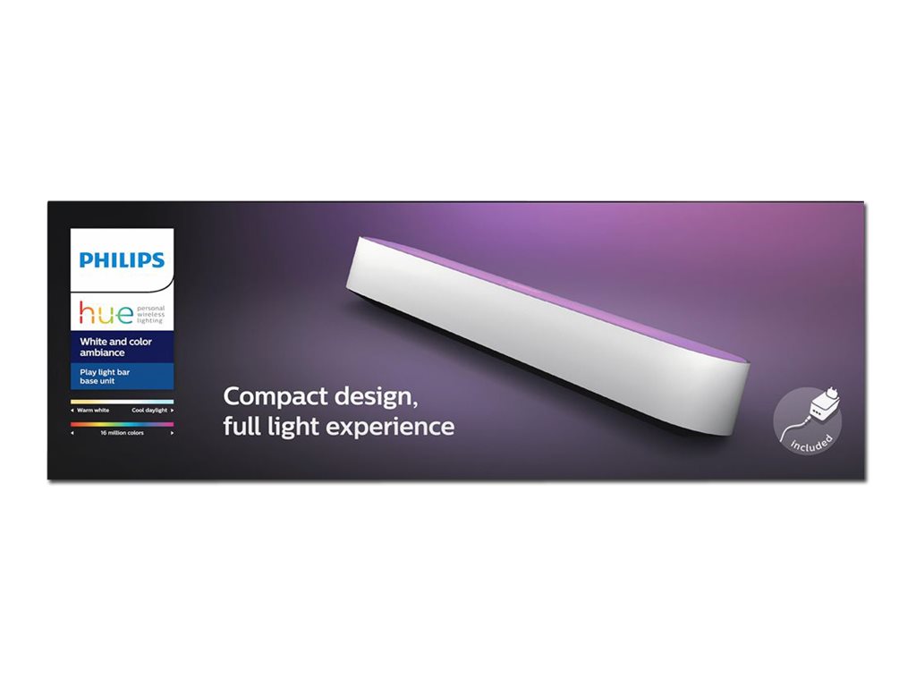 Philips Hue Play WCA Lightbar Base, White|42 W|2000-6500 Hue White Colour Ambiance
