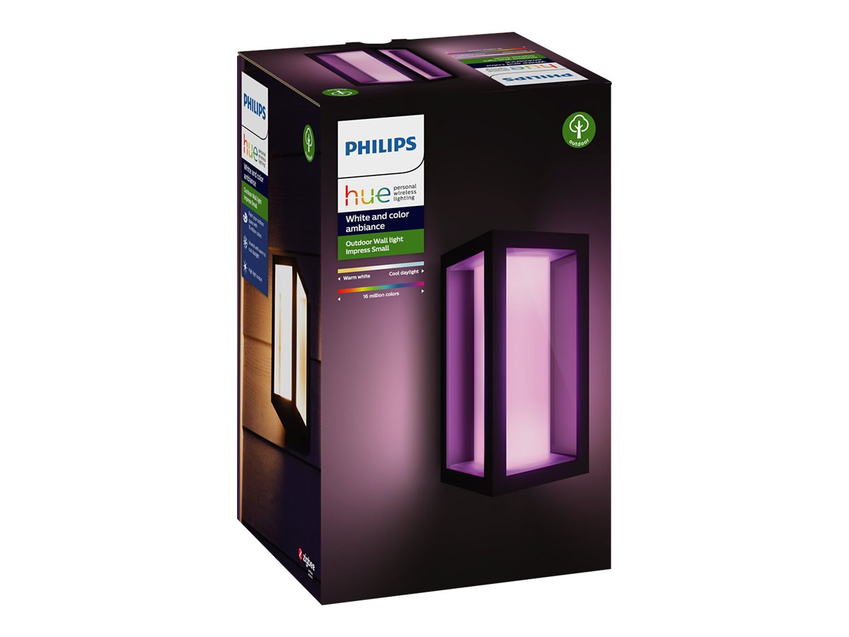 Philips Hue WCA Impress Outdoor Wall Lantern | 8 W | 2000-6500 Hue White Colour Ambiance