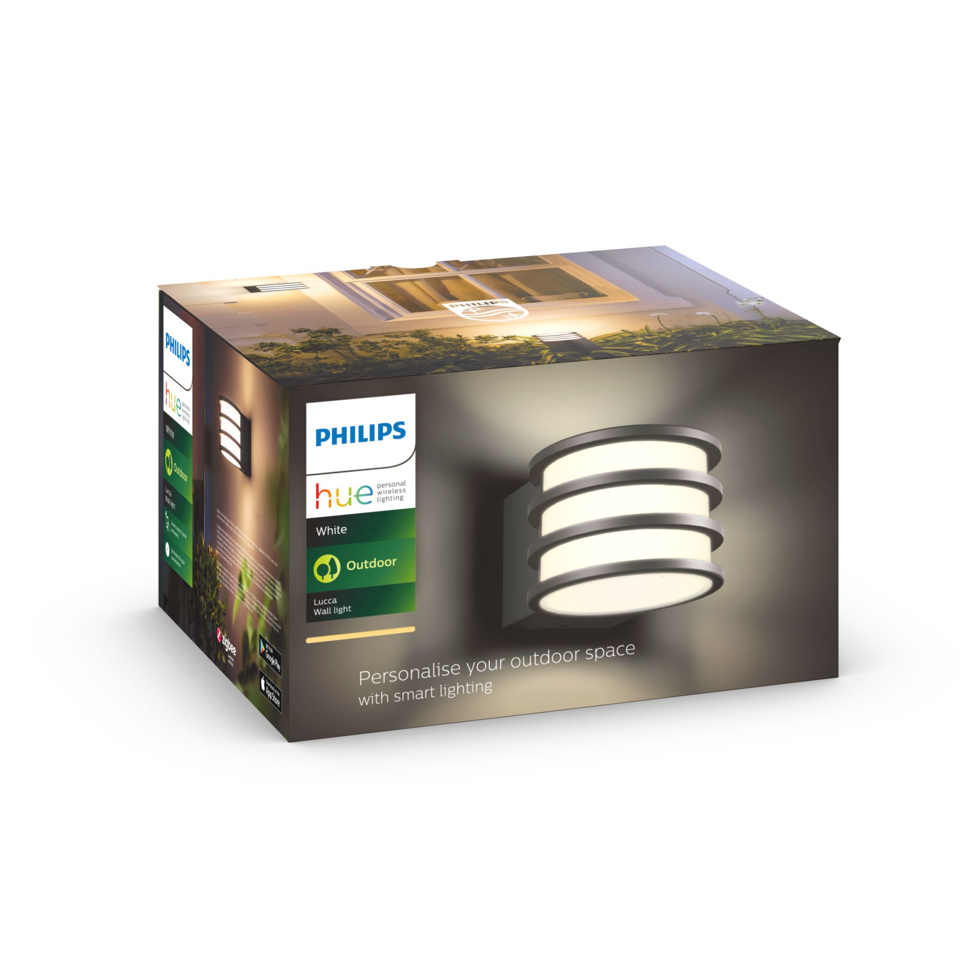 Philips Hue Lucca Wall Lantern | E27 | 9 W | Warm white