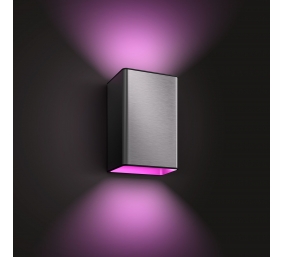 Philips Hue WCA Resonate Outdoor Wall Lantern, Inox | 8 W | 2000-6500 Hue White Colour Ambiance