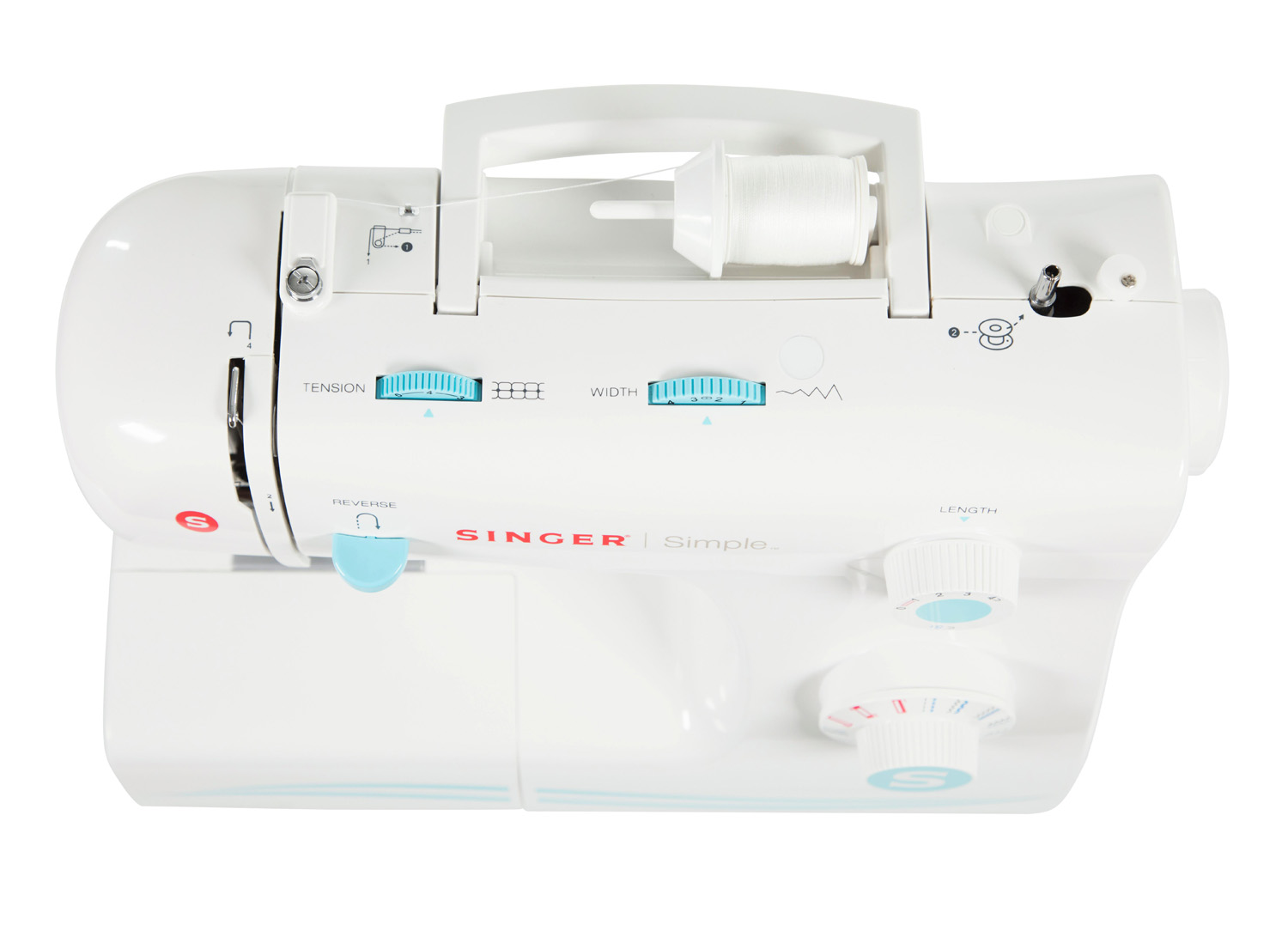 Singer SMC 2263/00  Sewing Machine | Singer | 2263 | Number of stitches 23 Built-in Stitches | Automatic | Number of buttonholes 1 | Power 120 W | White