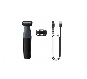 Philips Bodygroom 3000 Series BG3017/01 Kūno plaukų skustuvas / kirpimo mašinėlė, Juoda/Pilka