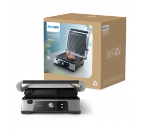 Philips 5000 Series HD6301/90 Elektrinis kontaktinis grilis, 2200 W, Juoda/Sidabrinė