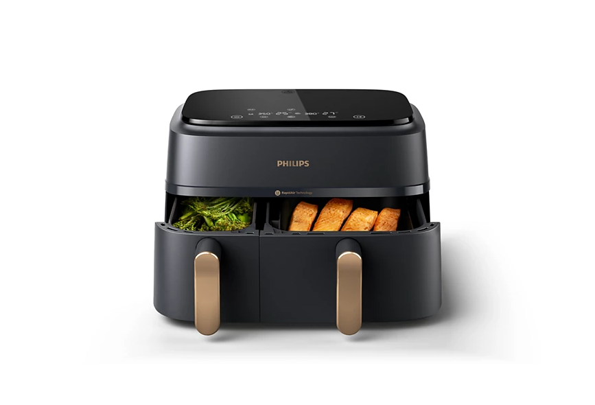 Philips Airfryer | NA352/00 | Power 2750 W | Capacity 9 L | Rapid Air technology | Charcoal Grey/Copper