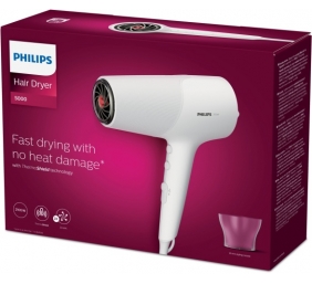 Philips 5000 Series ThermoShield BHD500/00 Plaukų džiovintuvas 2100 W, Balta