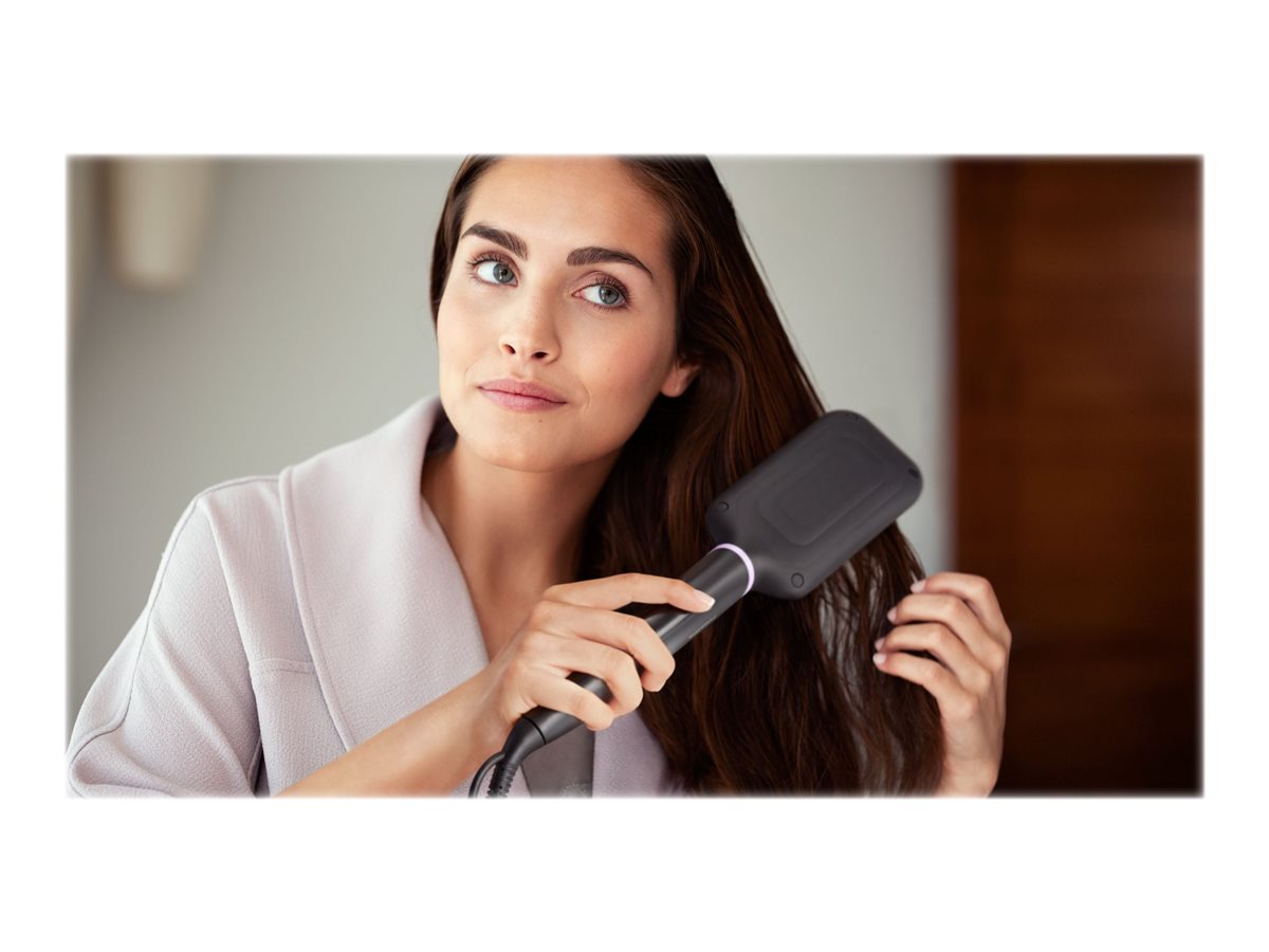 Philips | StyleCare Essential Heated straightening brush | BHH880/00 | Warranty 24 month(s) | Ceramic heating system | Temperature (min) 170 °C | Temperature (max) 200 °C | Number of heating levels 2 | Black