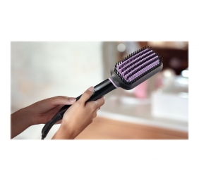 Philips | StyleCare Essential Heated straightening brush | BHH880/00 | Warranty 24 month(s) | Ceramic heating system | Temperature (min) 170 °C | Temperature (max) 200 °C | Number of heating levels 2 | Black