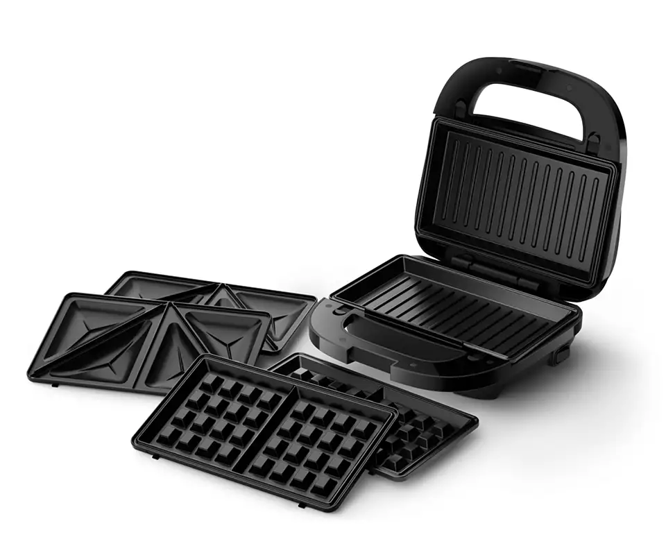 Philips Sandwich Maker | HD2350/80 | 750 W | Number of plates 3 | Black