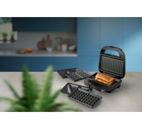 Philips 5000 Series HD2350/80 Sumuštinių keptuvė, 750 W, Juoda/Sidabrinė