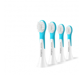 Philips Toothbrush Heads | HX6034/90 Sonicare For Kids3+ | Heads | For children | Number of brush heads included 4 | White/Blue
