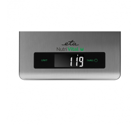 ETA | Kitchen scales with smart application | Nutri Vital | Maximum weight (capacity) 5 kg | Graduation 1 g | Silver