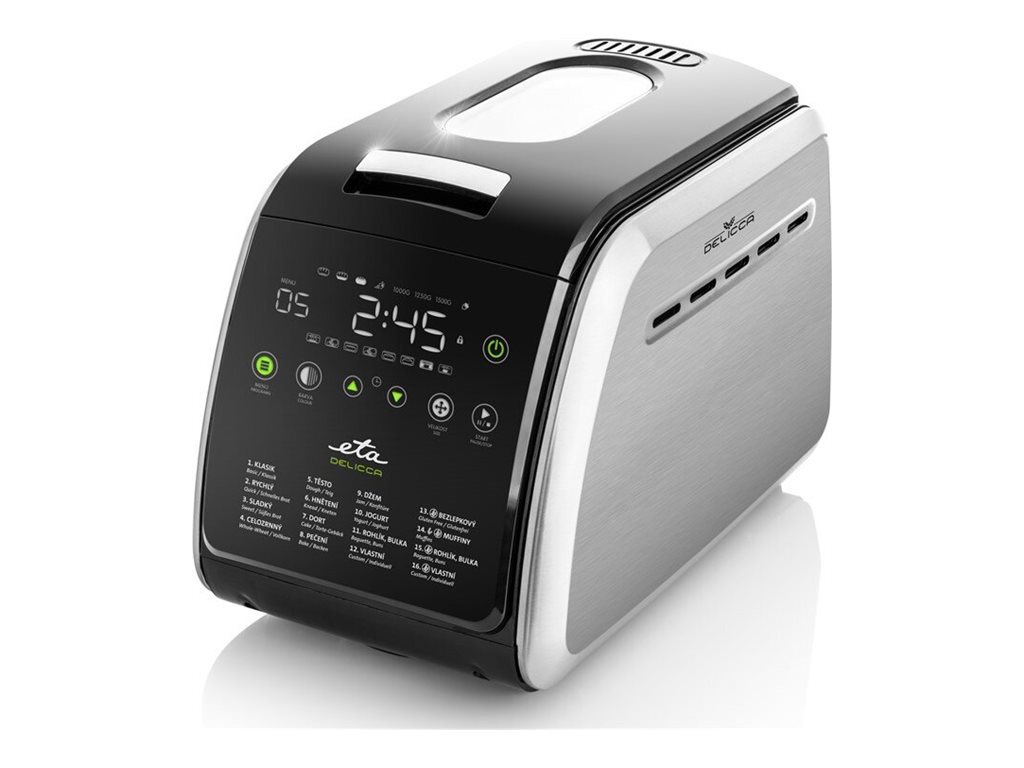 ETA | Bread maker | Delicca II ETA714990030 | Number of programs 12 | 850 W | Black/Stainless steel
