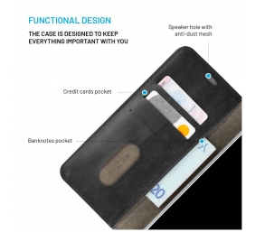 Fixed Opus | Book Case | Xiaomi | 15 | Leather | Black