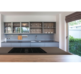 CATA | Hob with Hood | IAS 7024 | Induction | 77 cm | Number of burners/cooking zones 4 | Black | Slider
