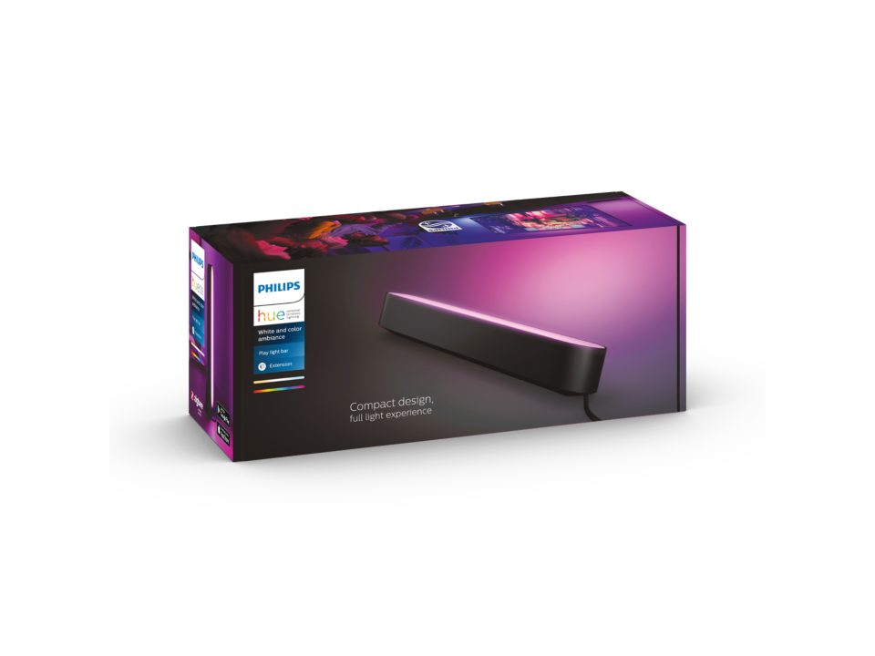 Philips Hue|COL Play Light Bar Extension, Black|42 W|2000-6500 Hue White Color Ambiance