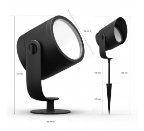 Philips Hue WCA Lily XL Outdoor Spot Light 24V | 15 W | 2000-6500 Hue White Colour Ambiance