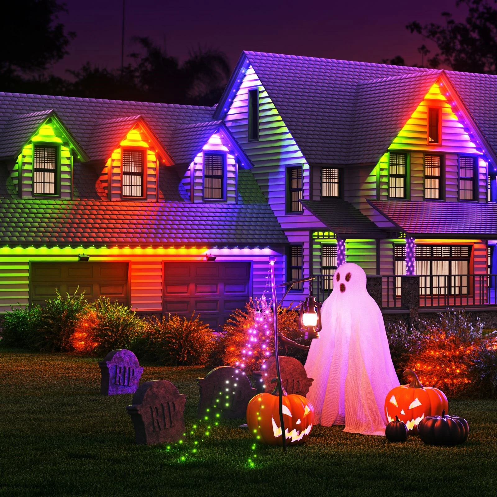 Nanoleaf Smart Multicolor Permanent Outdoor Lights Expansion Pack, 5m