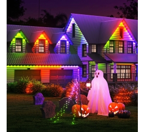 Nanoleaf Smart Multicolor Permanent Outdoor Lights Smarter Kit, 15m|16+ Million Colours