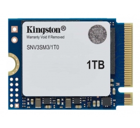 Kingston SSD | NV3 | 1000 GB | SSD form factor M.2 2230 | Solid-state drive interface PCIe 4.0 x4 NVMe | Read speed 6000 MB/s | Write speed 4000 MB/s