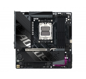 Gigabyte B850M A ELT WF6E | Processor family AMD | Processor socket AM5 | DDR5 | Supported hard disk drive interfaces SATA, M.2 | Number of SATA connectors 4