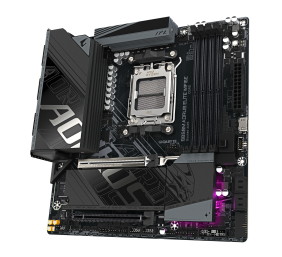 Gigabyte B850M A ELT WF6E | Processor family AMD | Processor socket AM5 | DDR5 | Supported hard disk drive interfaces SATA, M.2 | Number of SATA connectors 4