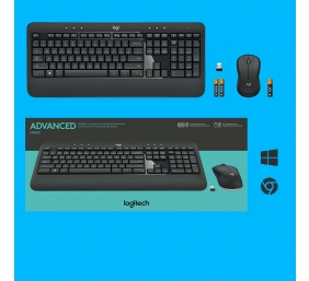 Logitech MK540 Advanced Combo Belaidė klaviatūra + pelė, US, Juoda