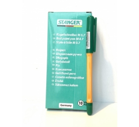 Stanger Tušinukas Finepoint Softgrip 0.7 mm, žalias, pakuotėje 50 vnt. 18000300058