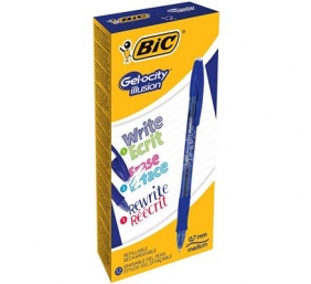 Bic Gell Pen Gelocity illusion mėlynas, pakuotėje 12 vnt. 943440