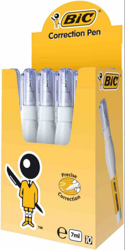 Bic Korektūros pieštukas 7 ml, pakuotėje 10 vnt. 996724