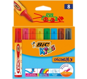 Bic Flomasteriai Decoralo 8 spalvų rinkinys