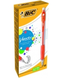 Bic Velocity MP07 automatinis pieštukas su 3 x 0.7mm HB grafitais (dėžutėje 12vnt. skirtingomis korp