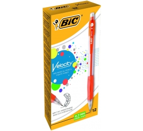 Bic Velocity MP07 automatinis pieštukas 0.7mm HB, pakuotėje 12vnt. skirtingo korpuso spalvų pieštukų