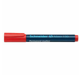Žymeklis permanentinis Schneider Maxx 130, 1-3 mm, apvali galvutė, raudonas  1213-019