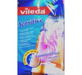() Pirštinės Vileda Sensitive, buitinės, guminės, S (pora)  2006-105