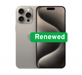 Apple | RENEW | Grade C | iPhone 15 Pro Max | Natural | 6.7 " | Super Retina XDR OLED | 2796 x 1290 pixels | A17 Pro Chip | 8 GB | 256 GB | Dual SIM | 5G | 48+12+12 MP | iOS | 18