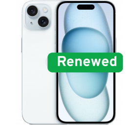 Apple | RENEW | Grade B | iPhone 15 Plus | Blue | 6.7 " | Super Retina XDR OLED | 2796 x 1290 pixels | A16 Bionic Chip | 6 GB | 128 GB | Dual SIM | 5G | 48+12 MP | iOS | 18