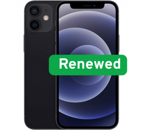 Apple | RENEW | Grade C | iPhone 12 Mini 5G | Black | 5.4 " | Super Retina XDR OLED | 2340 x 1080 pixels | A14 Bionic | 4 GB | 64 GB | Dual SIM | 5G | 12+12 MP | iOS | 18