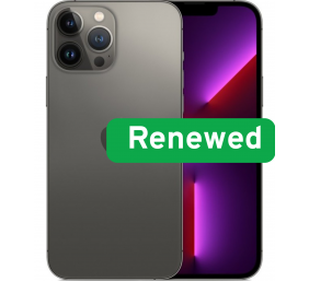 Apple | RENEW | Grade B | iPhone 13 Pro Max | Graphite | 6.7 " | Super Retina XDR OLED | 2778 x 1284 pixels | A15 Bionic | 6 GB | 128 GB | Dual SIM | 5G | 12+12+12 MP | iOS | 18