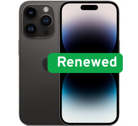 Apple | RENEW | Grade C | iPhone 14 Pro | Black | 6.1 " | Super Retina XDR OLED | 2556 x 1179 pixels | A16 Bionic | 6 GB | 128 GB | Dual SIM | 5G | 48+12+12 MP | iOS | 18