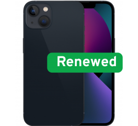 Apple | RENEW | Grade A | iPhone 13 | Black | 6.1 " | Super Retina XDR OLED | 2532 x 1170 pixels | A15 Bionic | 4 GB | 128 GB | Dual SIM | 5G | 12+12 MP | iOS | 18