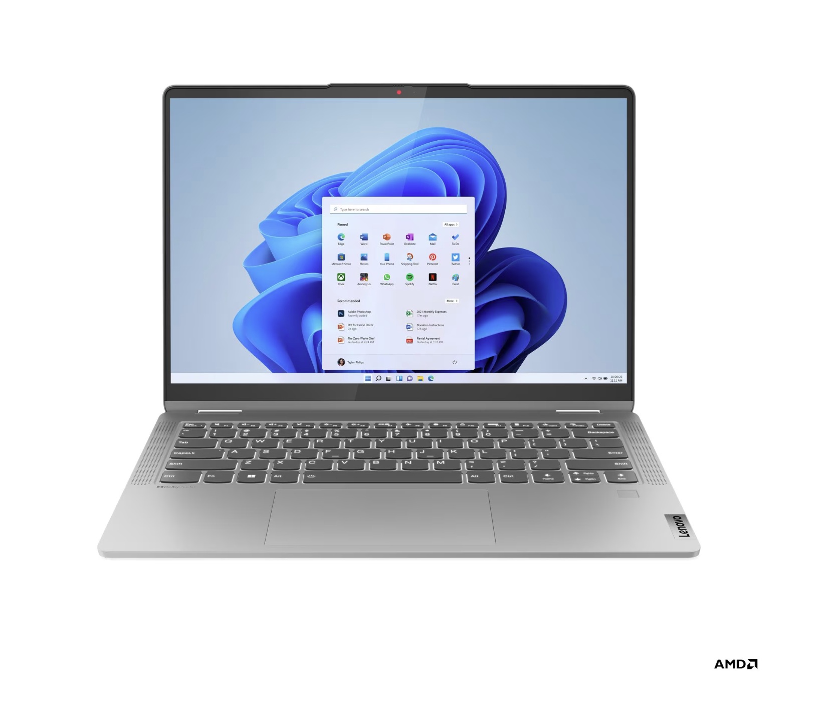 Lenovo IdeaPad Flex 5 14ABR8 | Arctic Grey | 14 " | IPS | Touchscreen | WUXGA | 1920 x 1200 pixels | Glossy | AMD Ryzen 5 | 5625U | 16 GB | Soldered LPDDR4x | Solid-state drive capacity 512 GB | AMD Radeon Graphics | Windows 11 Home | 802.11ax | Bluetooth