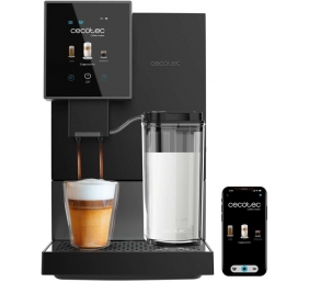 Cecotec Coffee Maker | Cremmaet Compactccino Connected | Pump pressure 19 bar | Built-in milk frother | Super-automatic | Black
