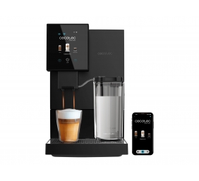 Cecotec Coffee Maker | Cremmaet Compactccino Connected | Pump pressure 19 bar | Built-in milk frother | Super-automatic | Black