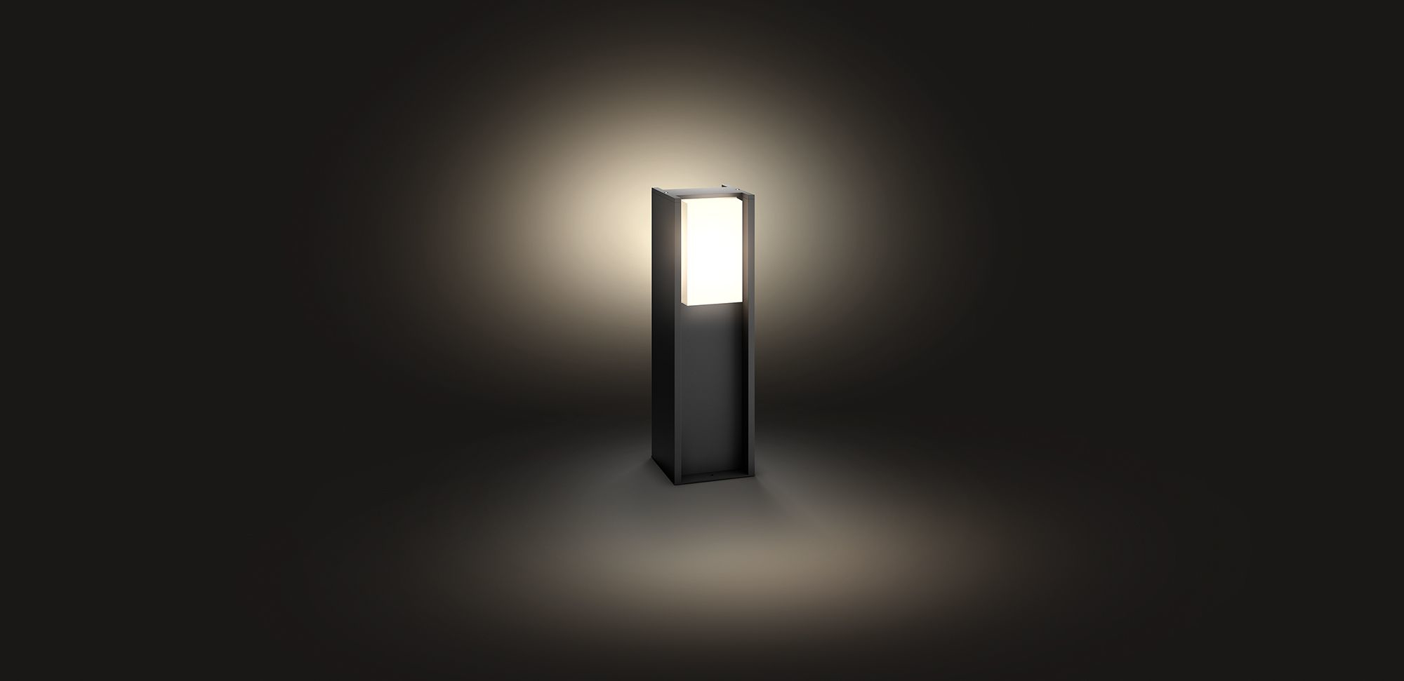 Philips Hue Turaco Outdoor Pedestal Lantern | E27 | 9 W | Warm white