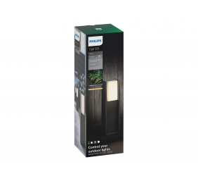 Philips Hue Turaco Outdoor Pedestal Lantern | E27 | 9 W | Warm white