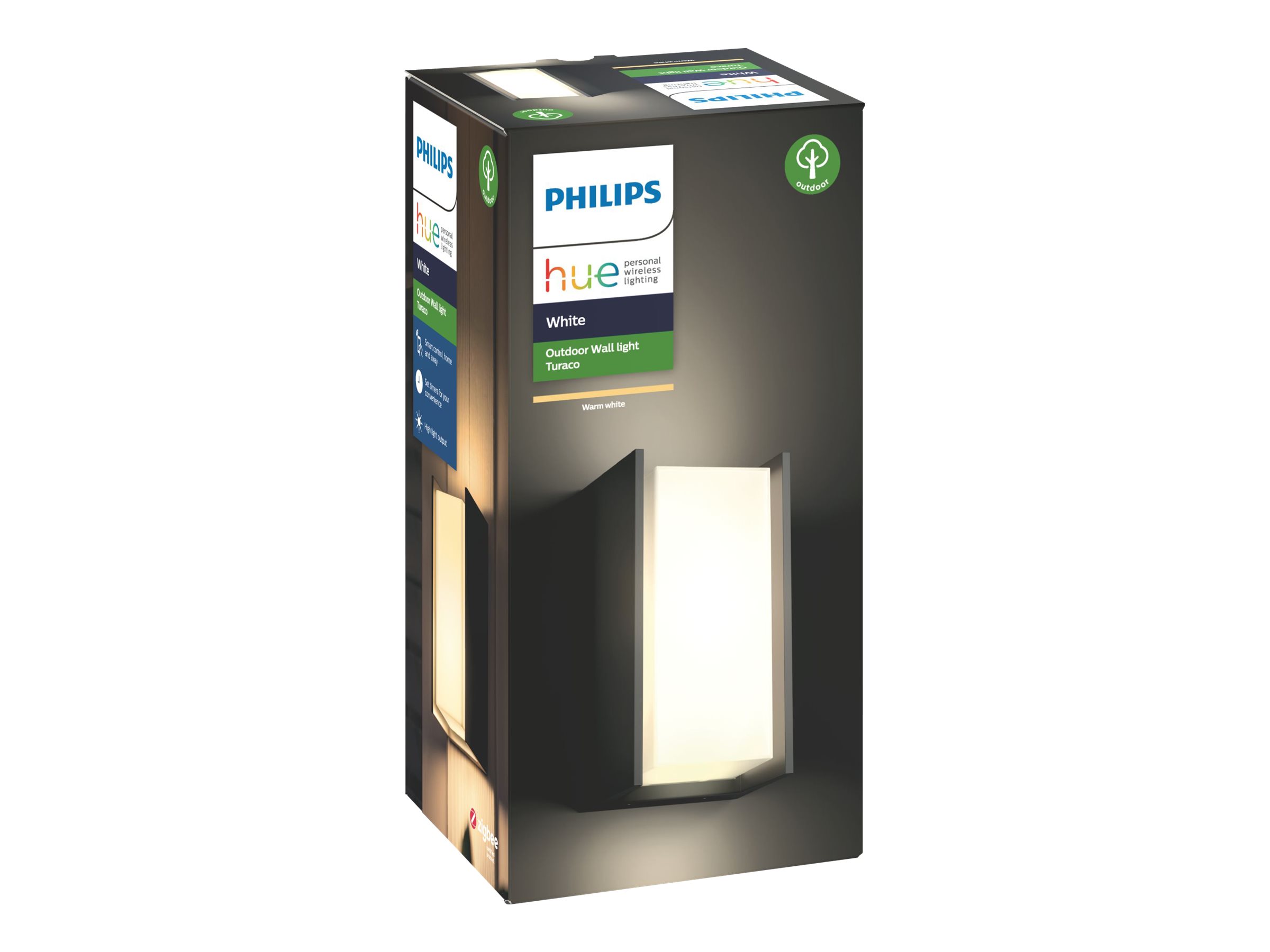 Philips Hue Turaco Outdoor Wall Lantern | E27 | 9 W | Warm white