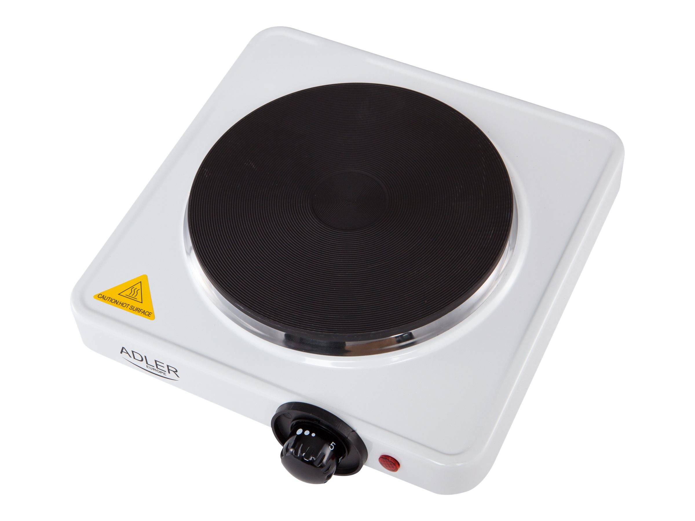 Adler | Free standing table hob | AD 6503 | Number of burners/cooking zones 1 | Electric stove | 1500 W | White | Electric