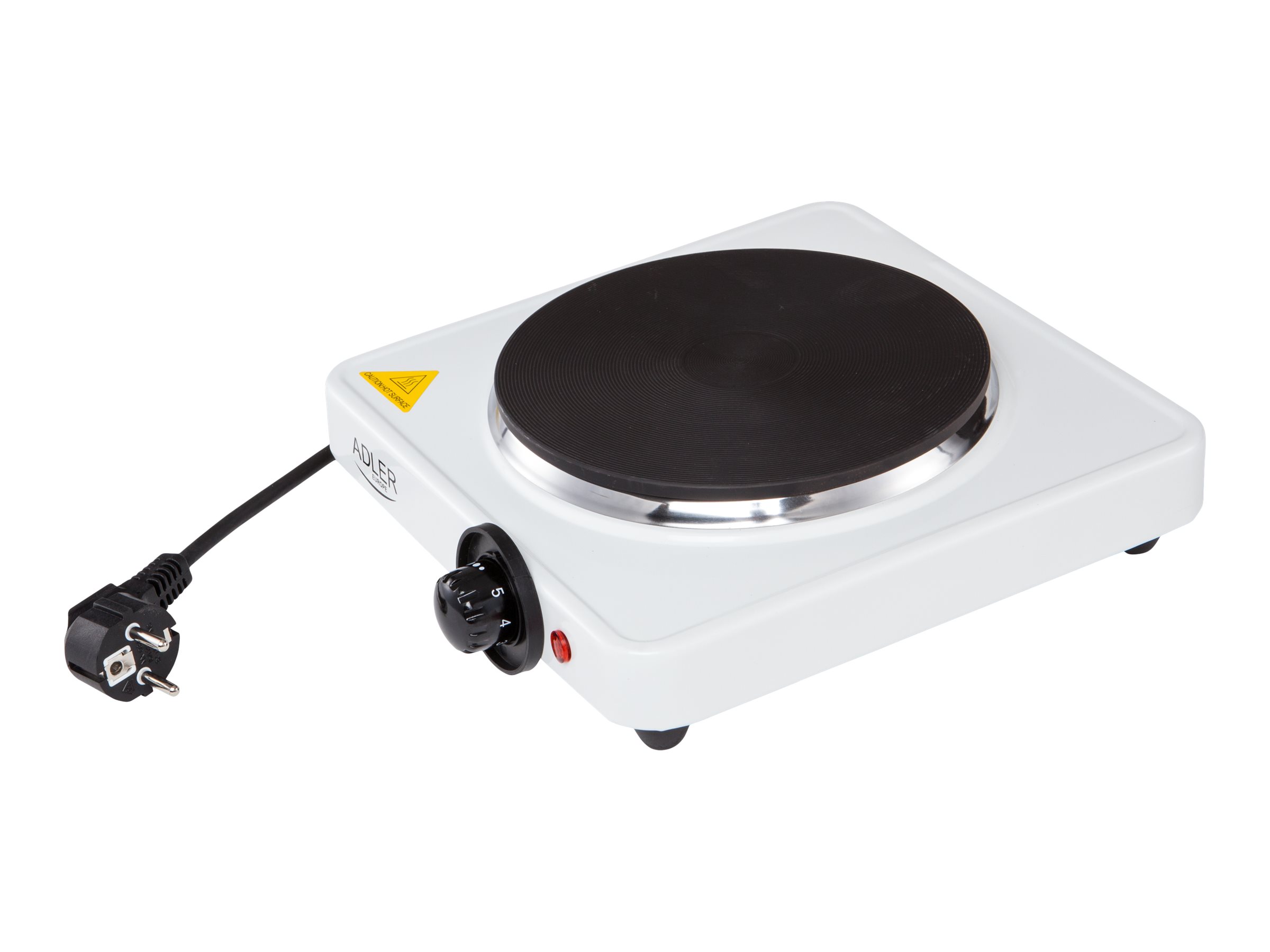 Adler | Free standing table hob | AD 6503 | Number of burners/cooking zones 1 | Electric stove | 1500 W | White | Electric